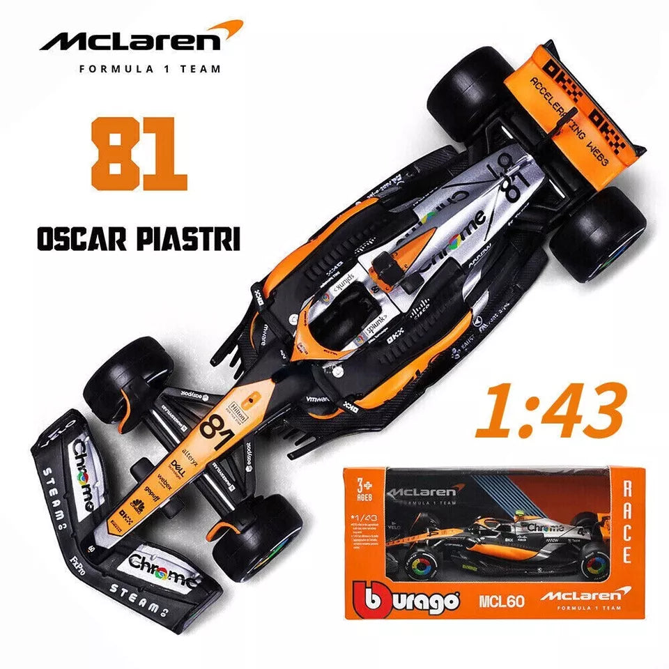 Bburago 1/43 F1 Mclaren MCL60 2023 #81 Oscar Piastri