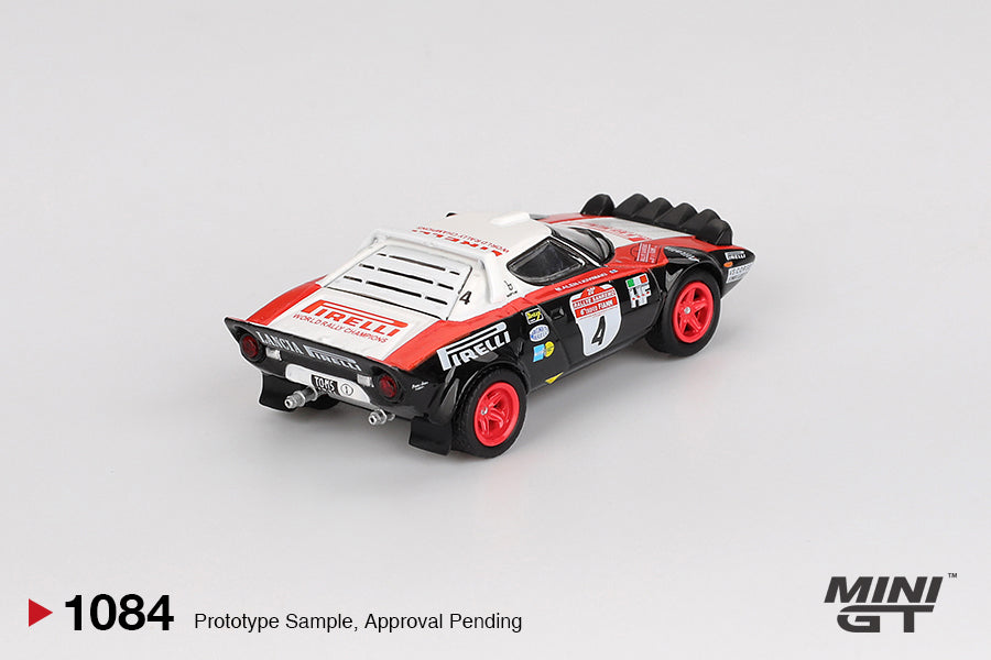 TSM Mini GT 1:64 Lancia Stratos HF #4 1978 Rally Sanremo Winner