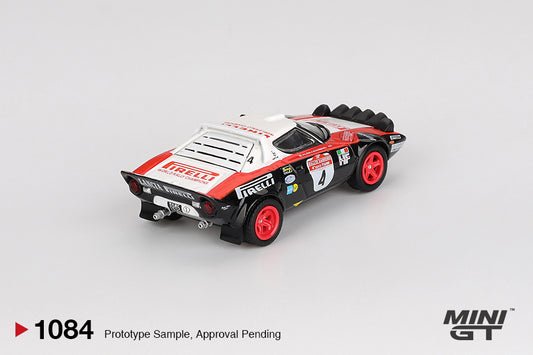TSM Mini GT 1:64 Lancia Stratos HF #4 1978 Rally Sanremo Winner