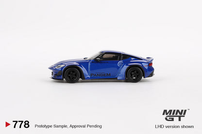 TSM Mini GT 1:64 Nissan Z Pandem Seiran Blue