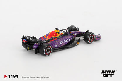 TSM Mini GT 1:64 Oracle Red Bull Racing RB19 #1 Max Verstappen 2023 F1 2023 Las Vegas GP Winner