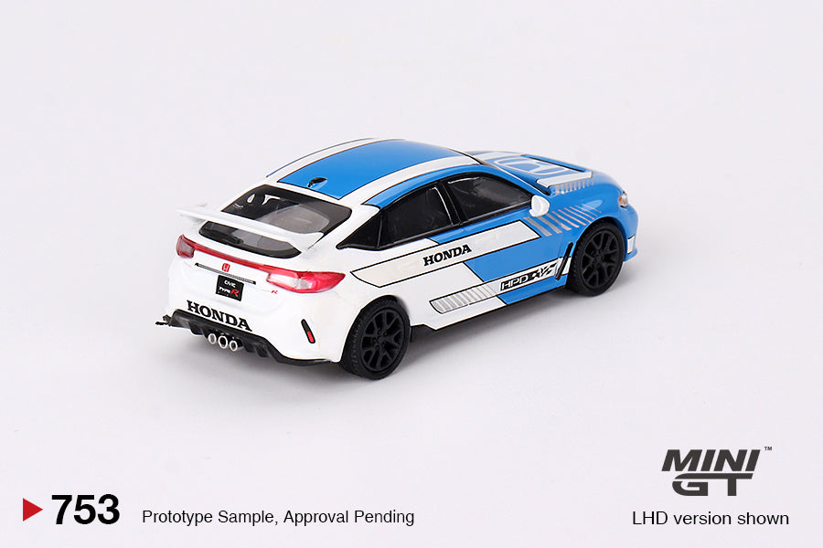 TSM Mini GT 1:64 Honda Civic Type R #3 2023 Pace Car Blue