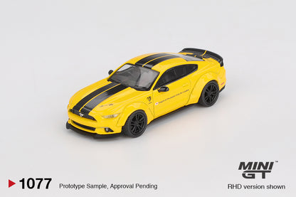 TSM Mini GT 1:64 LB-WORKS FORD MUSTANG Triple Yellow RHD