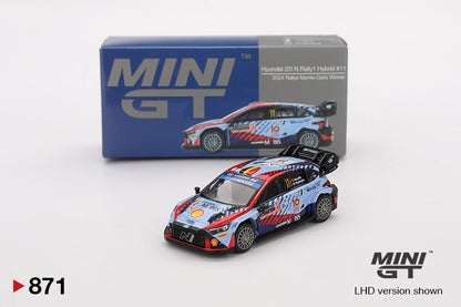 Mini GT 1:64 Hyundai i20 N Rally1 Hybrid #11 2024 Rallye Monte-Carlo Winner