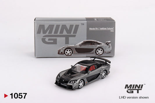 TSM Mini GT 1:64 Mazda RX-7 VeilSide Fortune Grey RHD