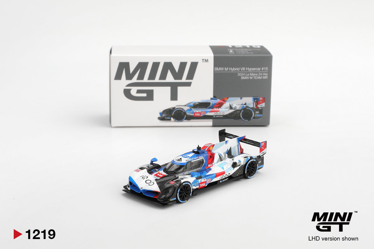 TSM Mini GT 1:64 BMW M Hybrid V8 Hypercar #15 BMW M TEAM WRT 2024 Le Mans 24 Hrs Diecast Model Car