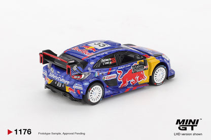 Mini GT 1:64 Ford Puma Rally1 #55 M-Sport Ford WRT 2025 Rally Monte-Carlo Diecast Model Car