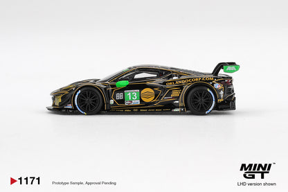 TSM Mini GT 1:64 Chevrolet Corvette Z06 GT3.R #13 AWA 2025 IMSA Daytona 24 Hrs