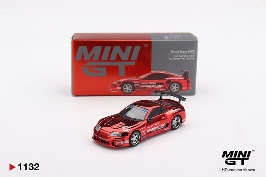 TSM Mini GT 1:64 Mini GT 1:64 Toyota Supra (A80) Top Secret GT-300 Top Secret Red Chrome RHD