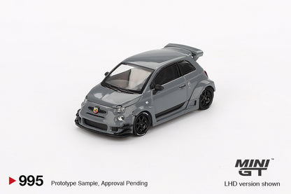 TSM Mini GT 1:64 Abarth 595 LB-WORKS x Abas Works Grey (RHD)