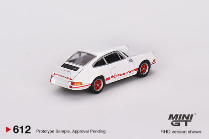 TSM Mini GT 1:64 Porsche 911 Carrera RS 2.7 Grand Prix White with Red Livery