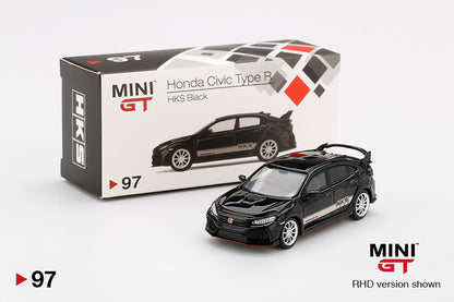 TSM Mini GT 1:64 Honda Civic Type R HKS Black (RHD)