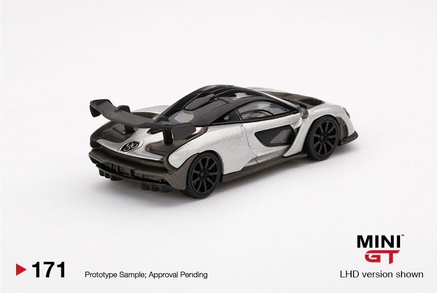 TSM Mini GT 1:64 McLaren Senna Silver (RHD)