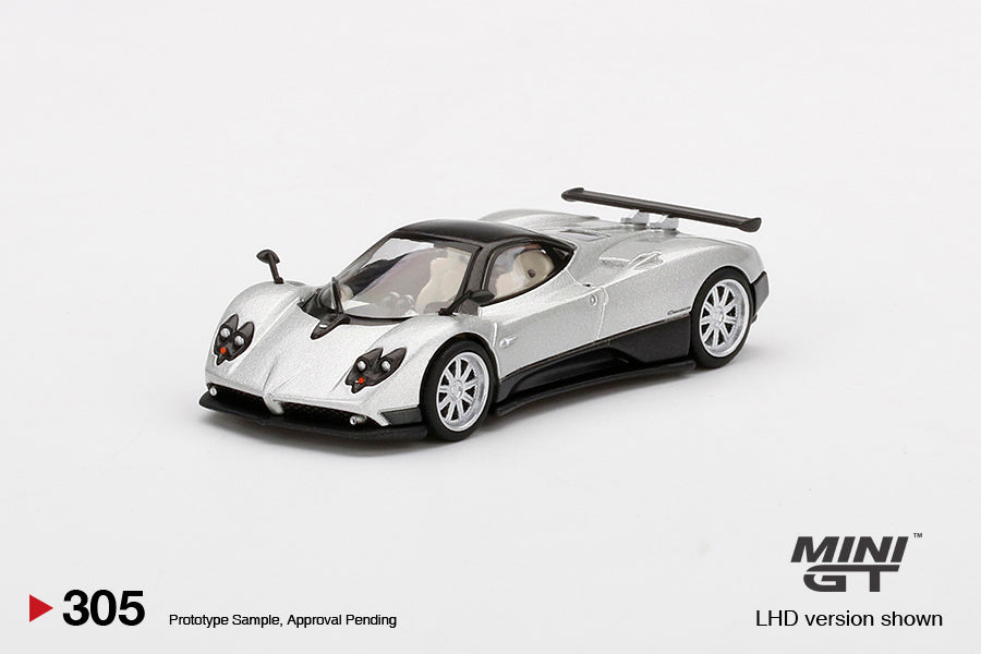 TSM Mini GT 1:64 Pagani Zonda F Silver (RHD)