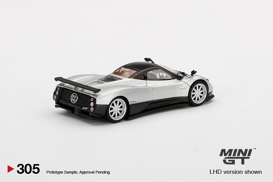 TSM Mini GT 1:64 Pagani Zonda F Silver (RHD)