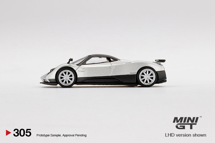 TSM Mini GT 1:64 Pagani Zonda F Silver (RHD)