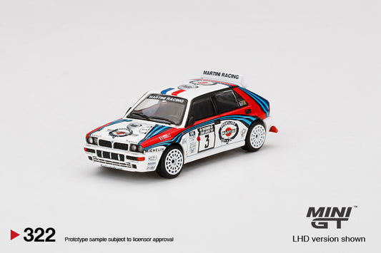 TSM Mini GT 1:64 Lancia Delta HF Integrale Evoluzione 1992 Rally 1000 Lakes Winner