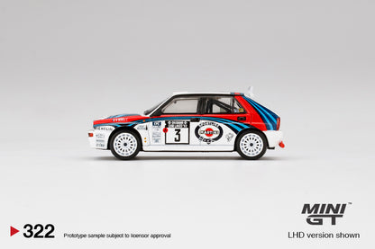 TSM Mini GT 1:64 Lancia Delta HF Integrale Evoluzione 1992 Rally 1000 Lakes Winner