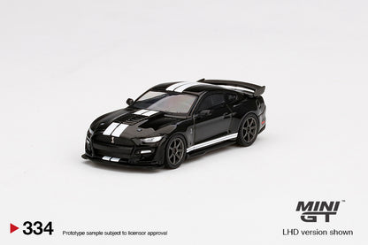 TSM Mini GT 1:64 Ford Mustang Shelby GT500 Shadow Black (RHD)