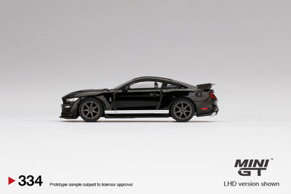 TSM Mini GT 1:64 Ford Mustang Shelby GT500 Shadow Black (RHD)