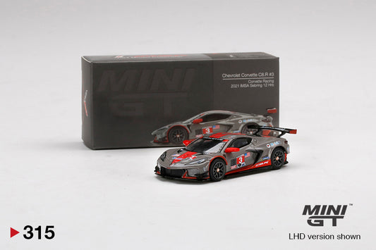 TSM Mini GT 1:64 Chevrolet Corvette C8.R #3 Corvette Racing 2021 IMSA Sebring