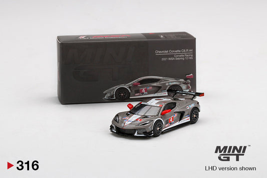 TSM Mini GT 1:64 Chevrolet Corvette C8.R #4 Corvette Racing 2021 IMSA Sebring