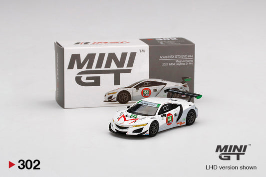 TSM Mini GT 1:64 Acura NSX GT3 Evo #44 Magnus Racing 2021 IMSA Daytona 24hrs