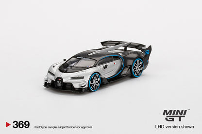 TSM Mini GT 1:64 Bugatti Vision Grand Turismo Silver (LHD)