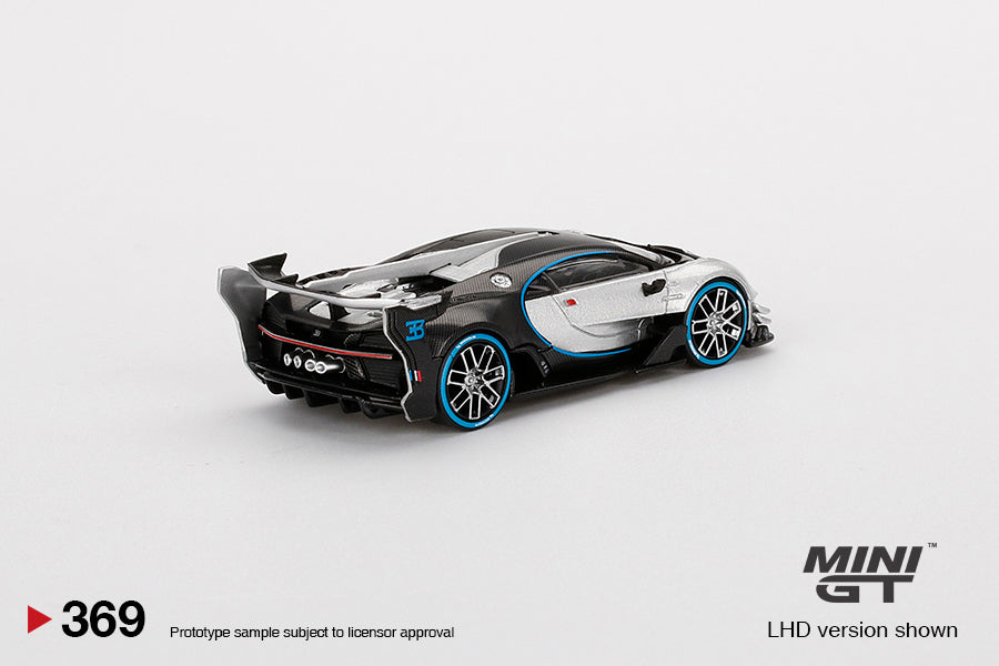 TSM Mini GT 1:64 Bugatti Vision Grand Turismo Silver (LHD)