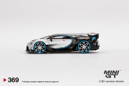 TSM Mini GT 1:64 Bugatti Vision Grand Turismo Silver (LHD)