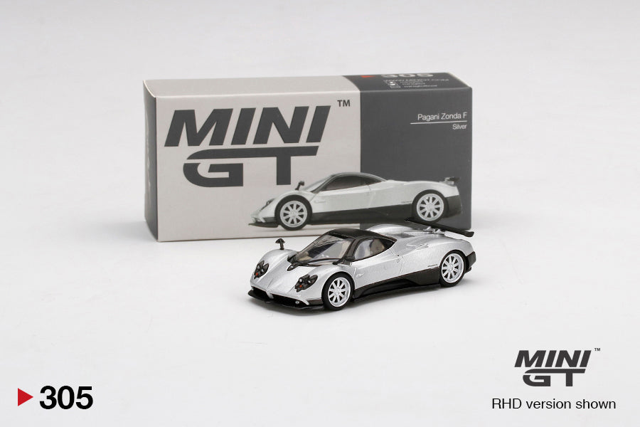 TSM Mini GT 1:64 Pagani Zonda F Silver (RHD)