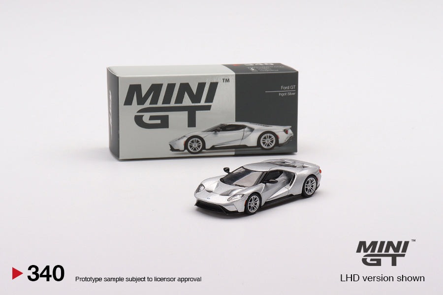 TSM Mini GT 1:64 Ford GT Ingot Silver (LHD)