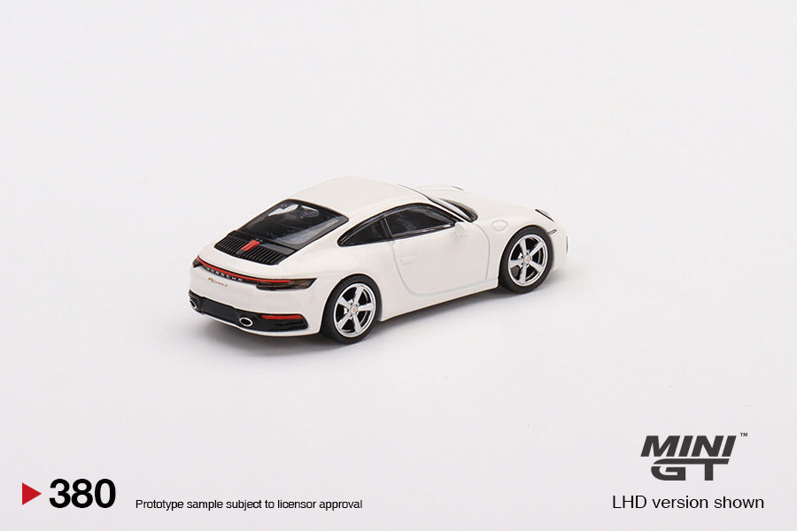 TSM Mini GT 1:64 Porsche 911 (992) Carrera S White (RHD)