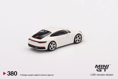 TSM Mini GT 1:64 Porsche 911 (992) Carrera S White (RHD)