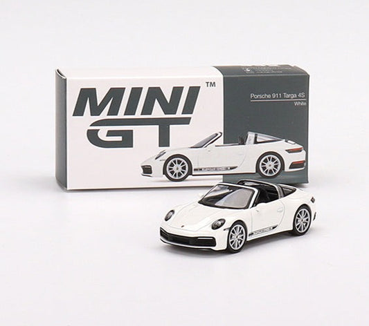 TSM Mini GT 1:64 Porsche 911 Targa 4S White (RHD)