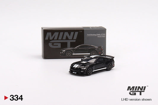 TSM Mini GT 1:64 Ford Mustang Shelby GT500 Shadow Black (RHD)