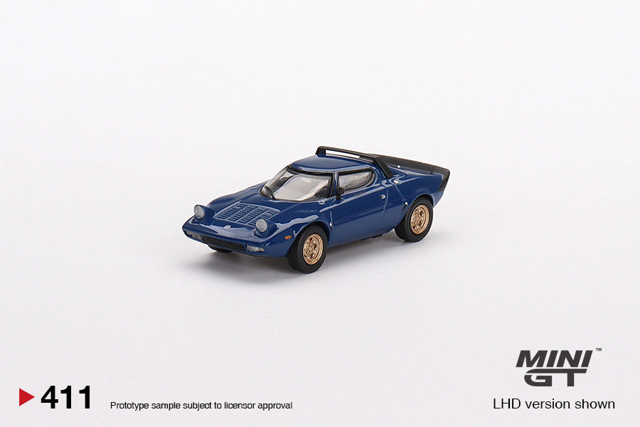 TSM Mini GT 1:64 Lancia Stratos HF Stradale Bleu Vincennes (LHD)