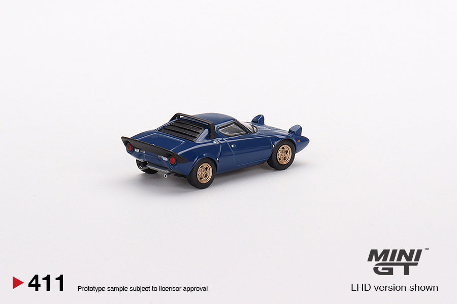 TSM Mini GT 1:64 Lancia Stratos HF Stradale Bleu Vincennes (LHD)