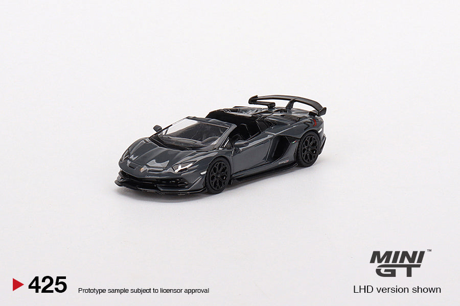 TSM Mini GT 1:64 Lamborghini Aventador SVJ Roadster Griglo Telesto (RHD)