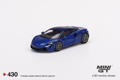 TSM Mini GT 1:64 McLaren Artura Volcano Blue (RHD)