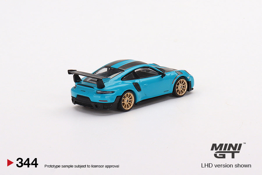 TSM Mini GT 1:64 Porsche 911(991) GT2 RS Weissach Package Miami Blue (LHD)