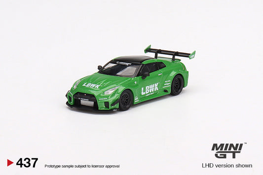 TSM Mini GT 1:64 LB-Silhouette WORKS GT NISSAN 35GT-RR Ver.2 Apple Green (RHD)