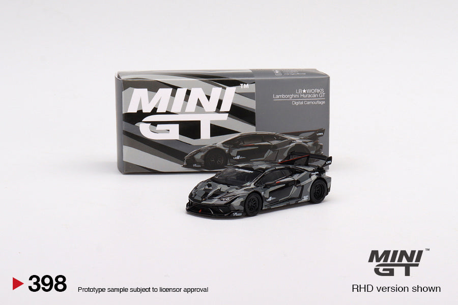 TSM Mini GT 1:64 LB WORKS Lamborghini Huracán GT Digital Camouflage (LHD)