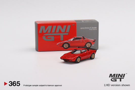 TSM Mini GT 1:64 Lancia Stratos HF Stradale Rosso Arancio (LHD)