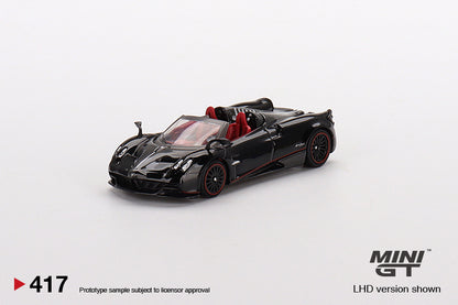 TSM Mini GT 1:64 Pagani Huayra Roadster Black (RHD)