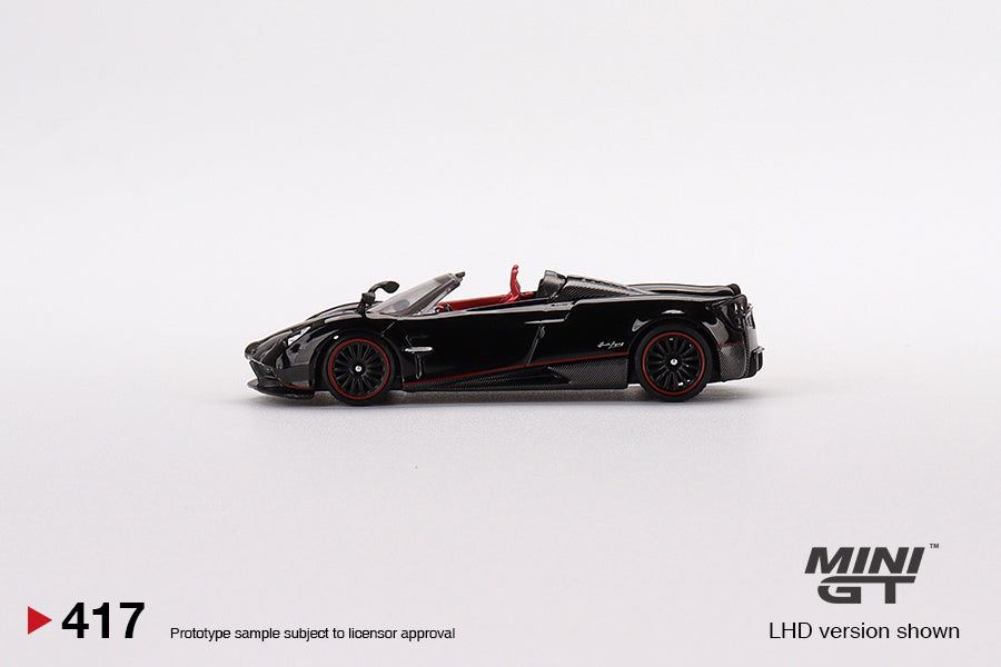 TSM Mini GT 1:64 Pagani Huayra Roadster Black (RHD)