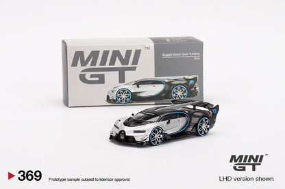 TSM Mini GT 1:64 Bugatti Vision Grand Turismo Silver (LHD)