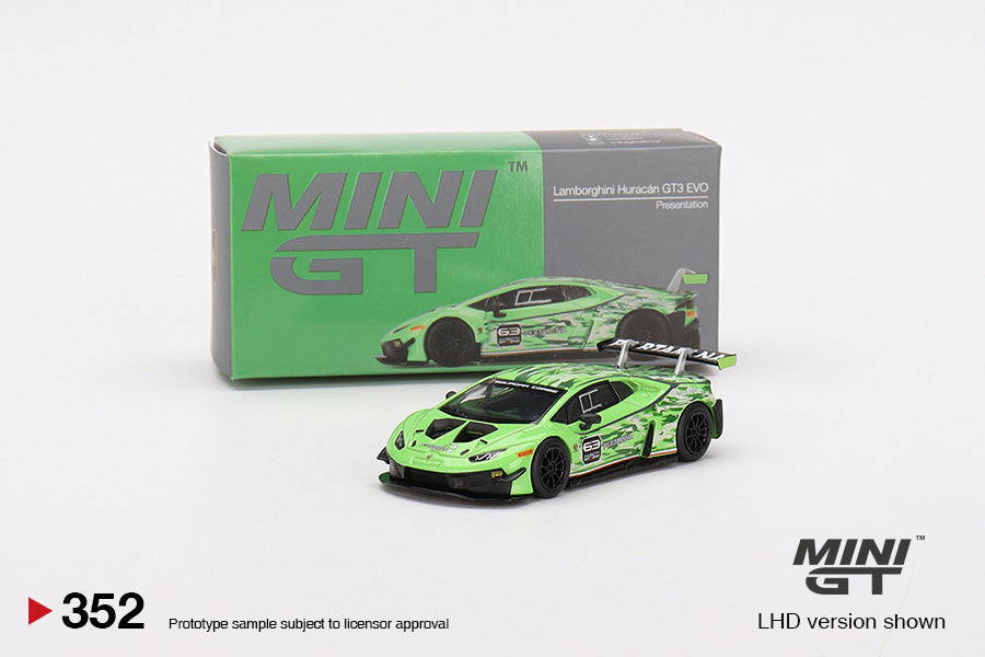 TSM Mini GT 1:64 Lamborghini Huracán GT3 EVO Presentation (LHD)