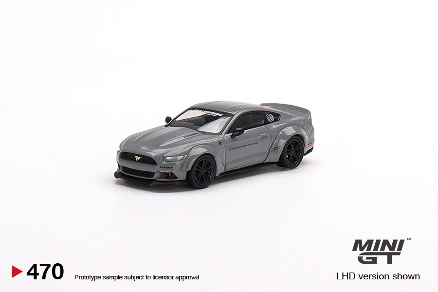 TSM Mini GT 1:64 Ford Mustang GT LB-Works Grey (RHD)