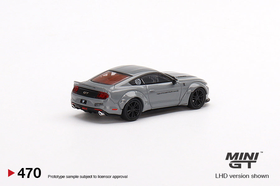 TSM Mini GT 1:64 Ford Mustang GT LB-Works Grey (RHD)